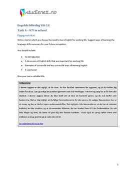 3a. Essay: Learn English for working life