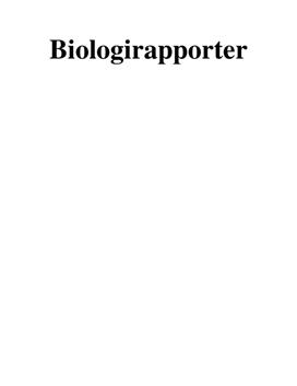 Biologi 1: Alle rapporter