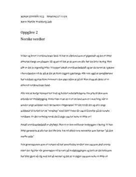 Essay norske verdier 08 picture