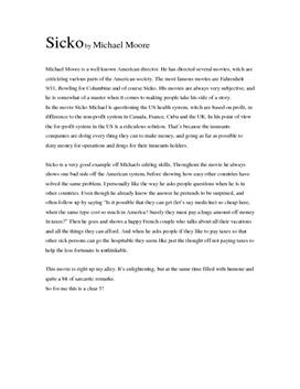 Sicko essay