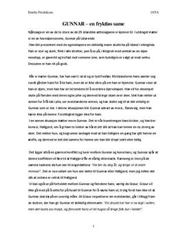 Analyse av Njåls Saga