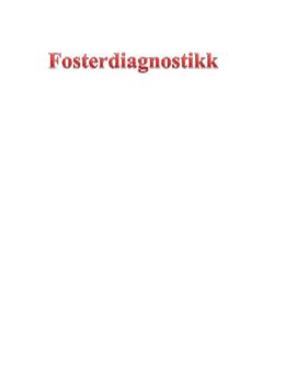 Fosterdiagnostikk | Naturfag