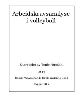 Arbeidskravsanalyse i volleyball