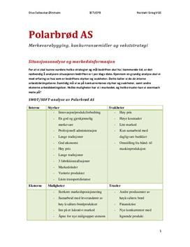 Kommunikasjonstrategier for Polarbröd AS