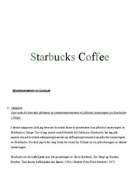 Analyse av Starbucks