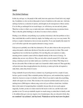 Essay on global issues