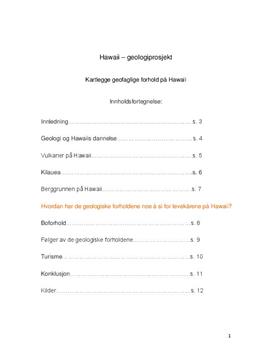 Geofaglige forhold på Hawaii