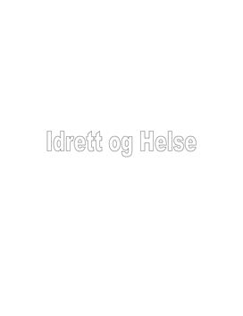 Presentasjon: Idrett og helse