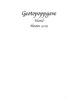 Geotopiske forhold på Island