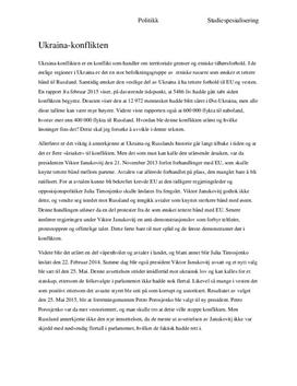 Ukraina-konflikten | Årsaker og løsninger