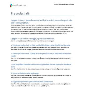 Freundschaft | Tysk II | Vår 2012