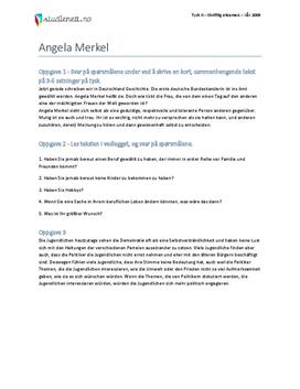 Angela Merkel | Tysk II | Vår 2009