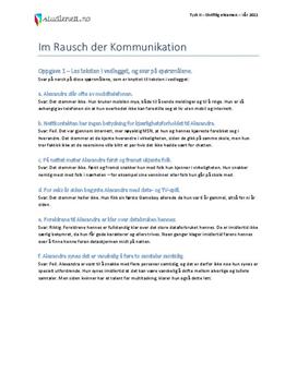 Im Rausch der Kommunikation | Tysk II | Vår 2011