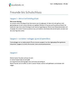 Freunde bis Schulschluss | Tysk I | Vår 2011