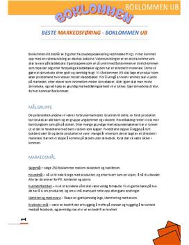 Markedsplan for Boklommen UB