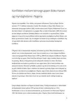 Konflikten mellom Boko Haram og myndighetene i Nigeria