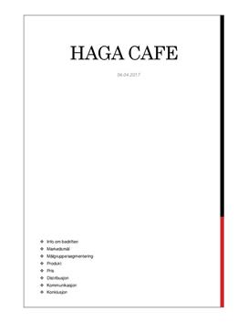 Haga Cafe | Markedsplan