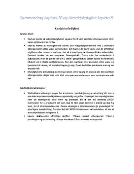Konjunkturledighet og likevektsledighet | Sammendrag