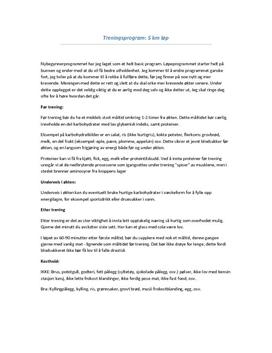 Treningsprogram for 5 km løping | Øktplan