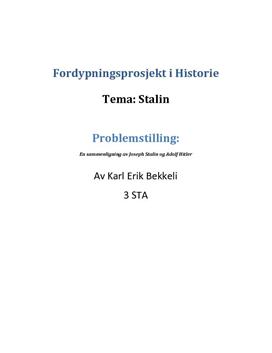 Stalin og Hitler - en sammenligning