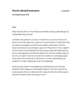 Norsk essay oppskrift