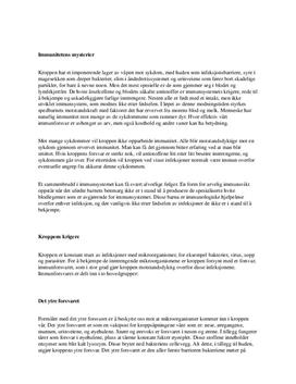 Immunforsvaret | Sammendrag