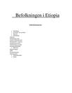 Befolkningen i Etiopia