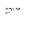 Analyse og personskildring av Harry Hole | Fordypningsoppgave