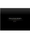 Engelsk: Population Growth Presentasjon