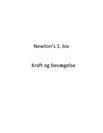 Newtons 1. og 2. lov