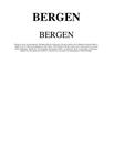 Geofag prosjekt Bergen