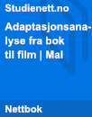 Adaptasjonsanalyse fra bok til film | Oppskrift Adaptasjonsanalyse fra bok til film | Oppskrift