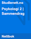 Psykologi | Sammendrag Psykologi | Sammendrag
