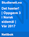 Det haster! | Norsk sidemål | Vår 2017 Det haster! | Norsk sidemål | Vår 2017
