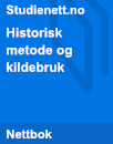 Historisk Metode og Kildebruk Historisk Metode og Kildebruk